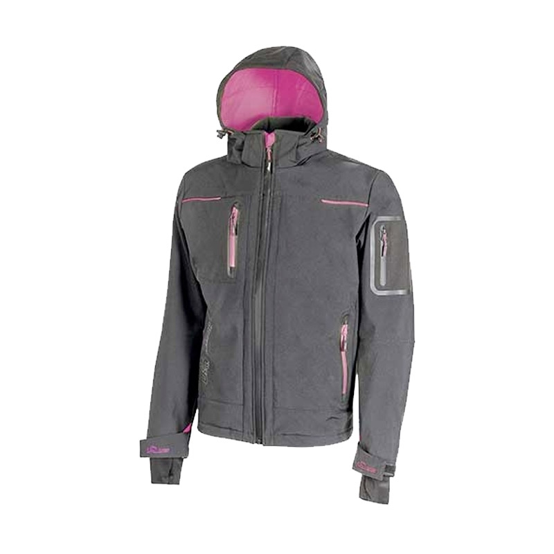 U-Power Damen Rosa/Grau Arbeitsjacke, Space (Xs) - Bild 2