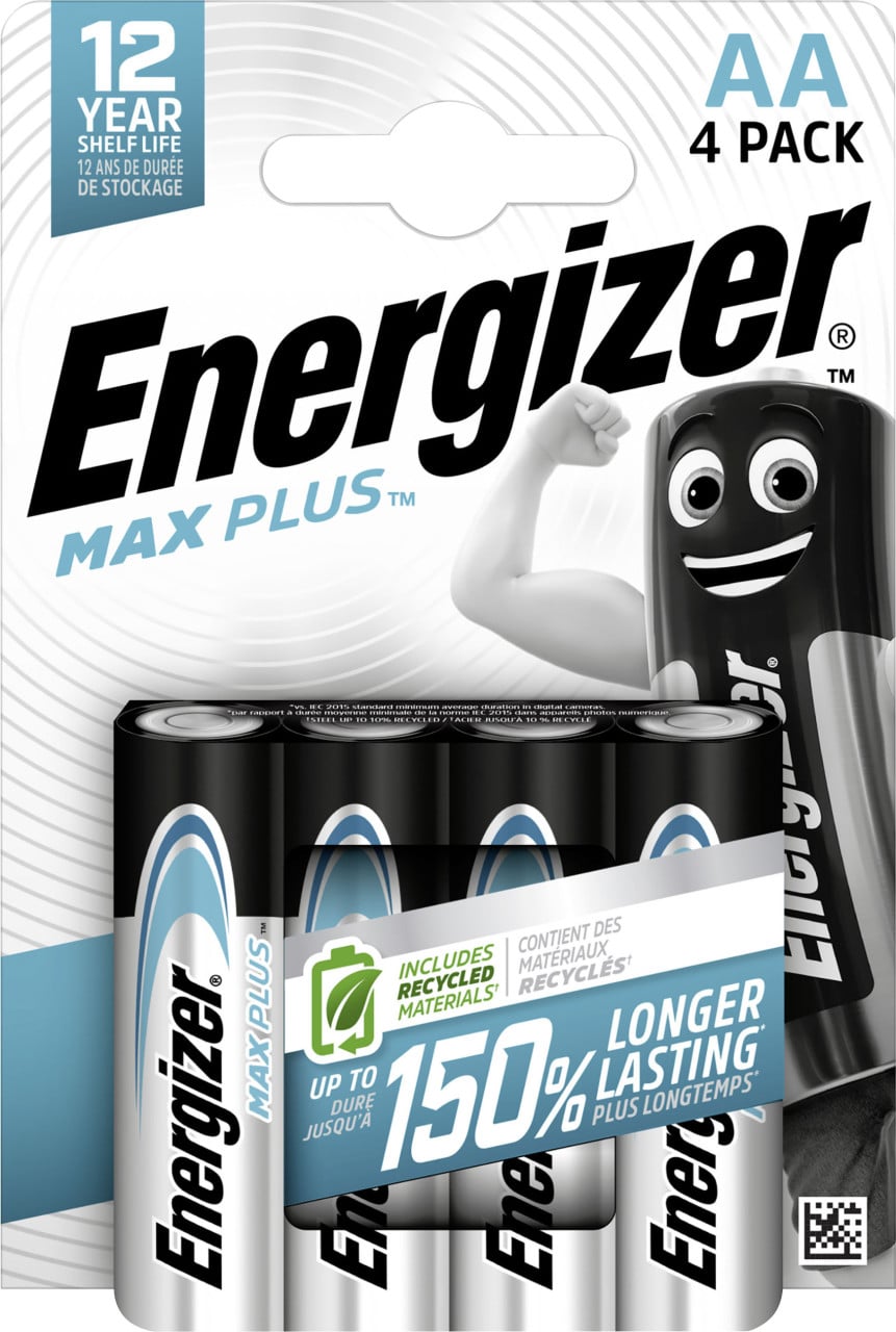 Energizer - Max Plus Mignon (Aa)-Batterie Alkali-Mangan 1.5 V 4 St.