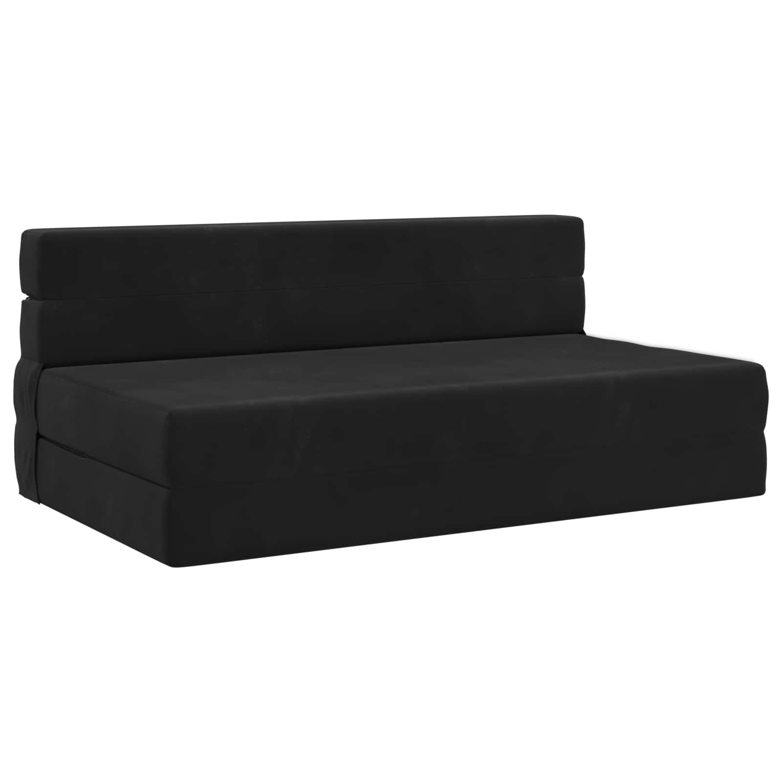 Foldable Sofa Bed Black 152 X 86.5 X 60 Cm Fabric Vidaxl