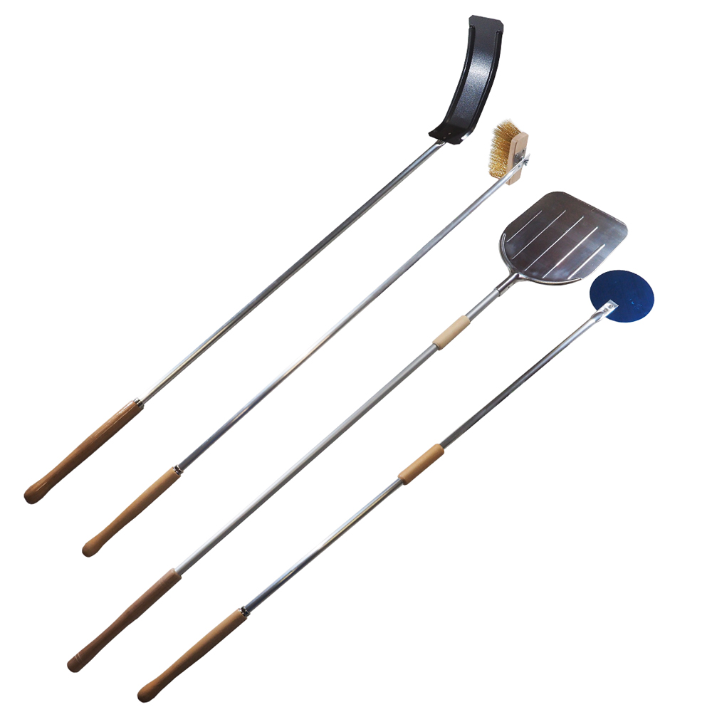 Kit Pale Set Pala Pizza Forno A Legna 4pz Completo