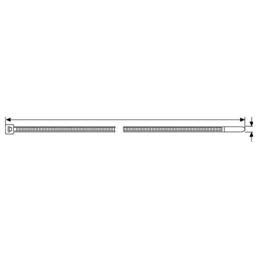 Hellermanntyton 100 Stk. Kabelbinder Ub270c-N 138-00034 - Bild 2