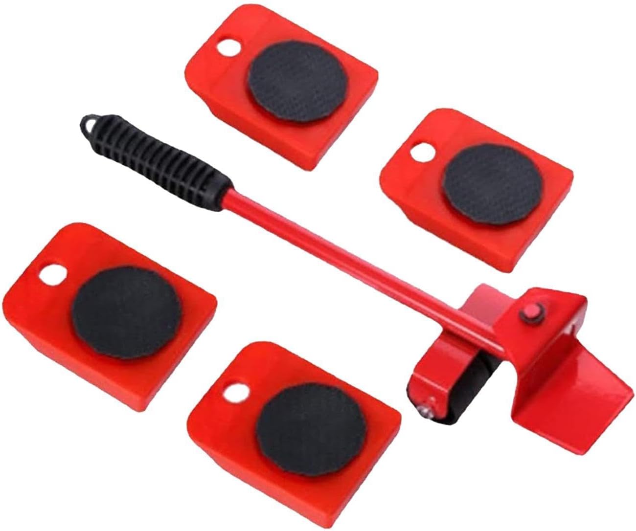 Chariot de manutention pour meubles lourds en acier, 4 roulettes rembourrées ABS, kit de déplacement