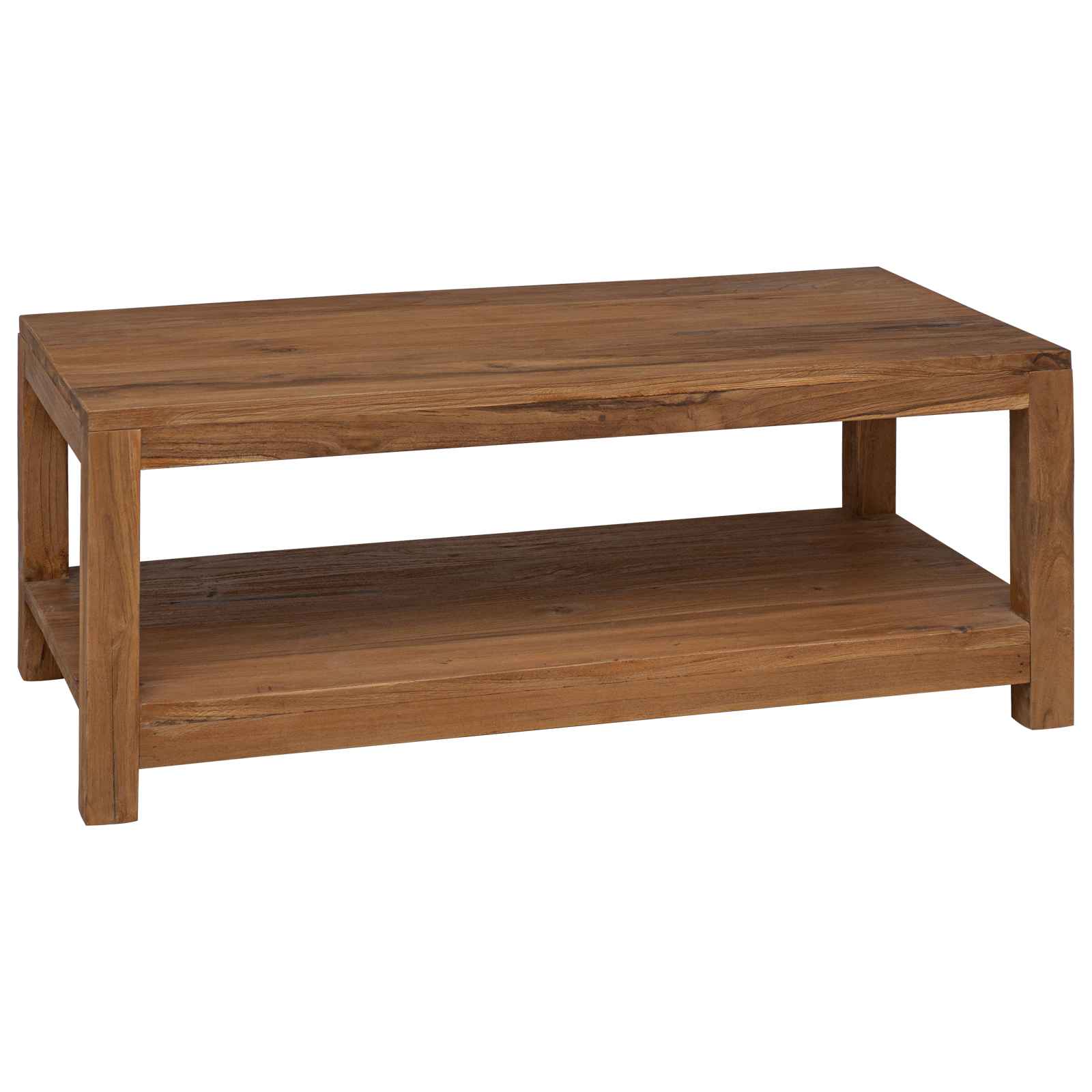 Coffee Table Natural 100 X 50 X 40 Cm Solid Teak Wood Vidaxl
