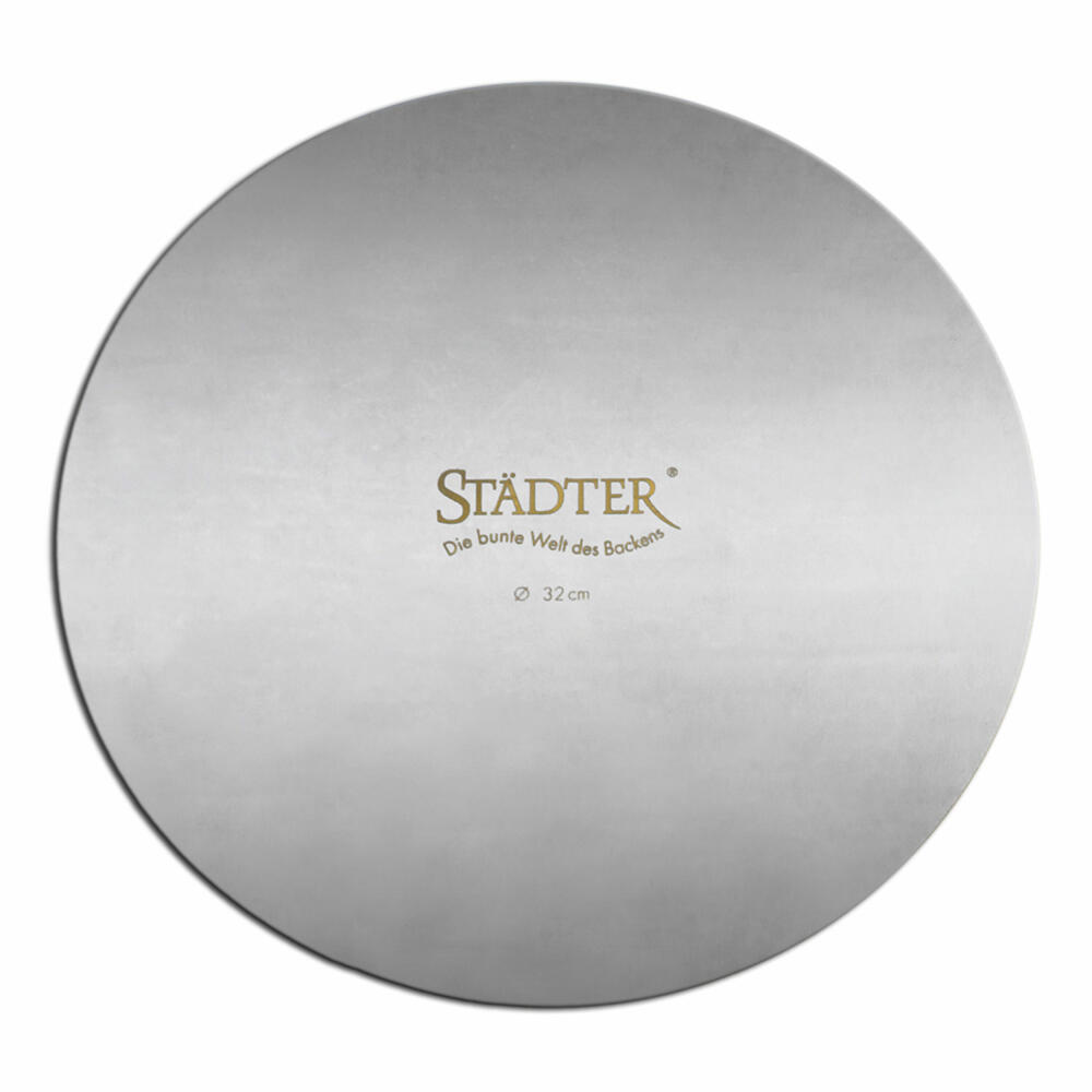 Städter Tortenunterlage Rund Edelstahl 32cm 491083