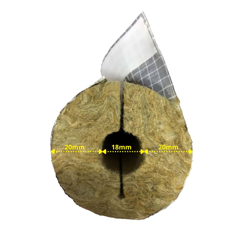 Nmc - Rohrisolierung Climatube Wool Länge 1 M, Ø 18 Mm, 20 Mm Stärke Rohrisolierung & Zubehör