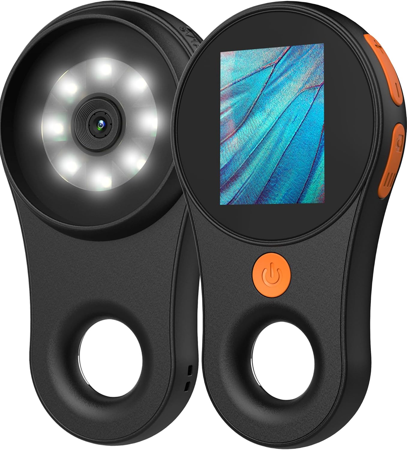 Microscope numérique portable AQUAFORGE, loupe grossissante 500x, écran IPS 2 pouces, LED, USB-C