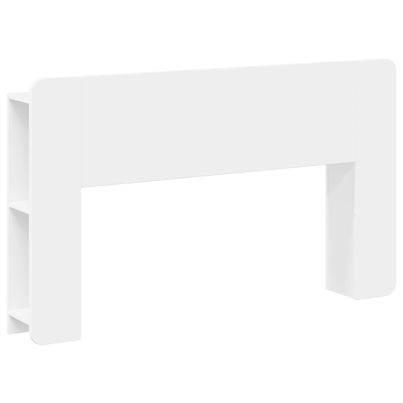 Cabinet De Tête De Lit Avec Stockage Blanc 135 X 18,5 X 80 Cm Vidaxl