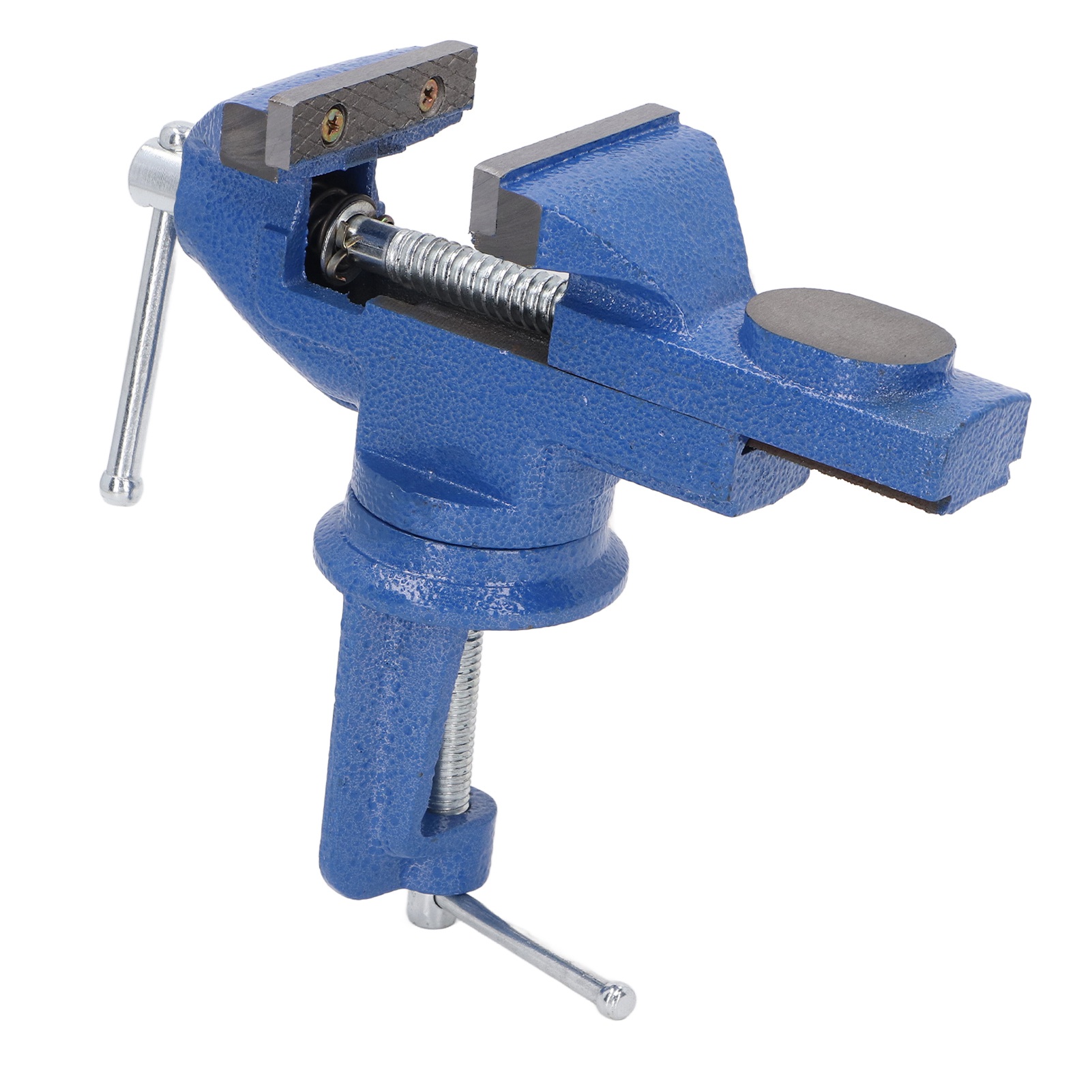 Étau de table rotatif 360° pour établi, mâchoire 62 mm, ouverture 74 mm, acier n°45