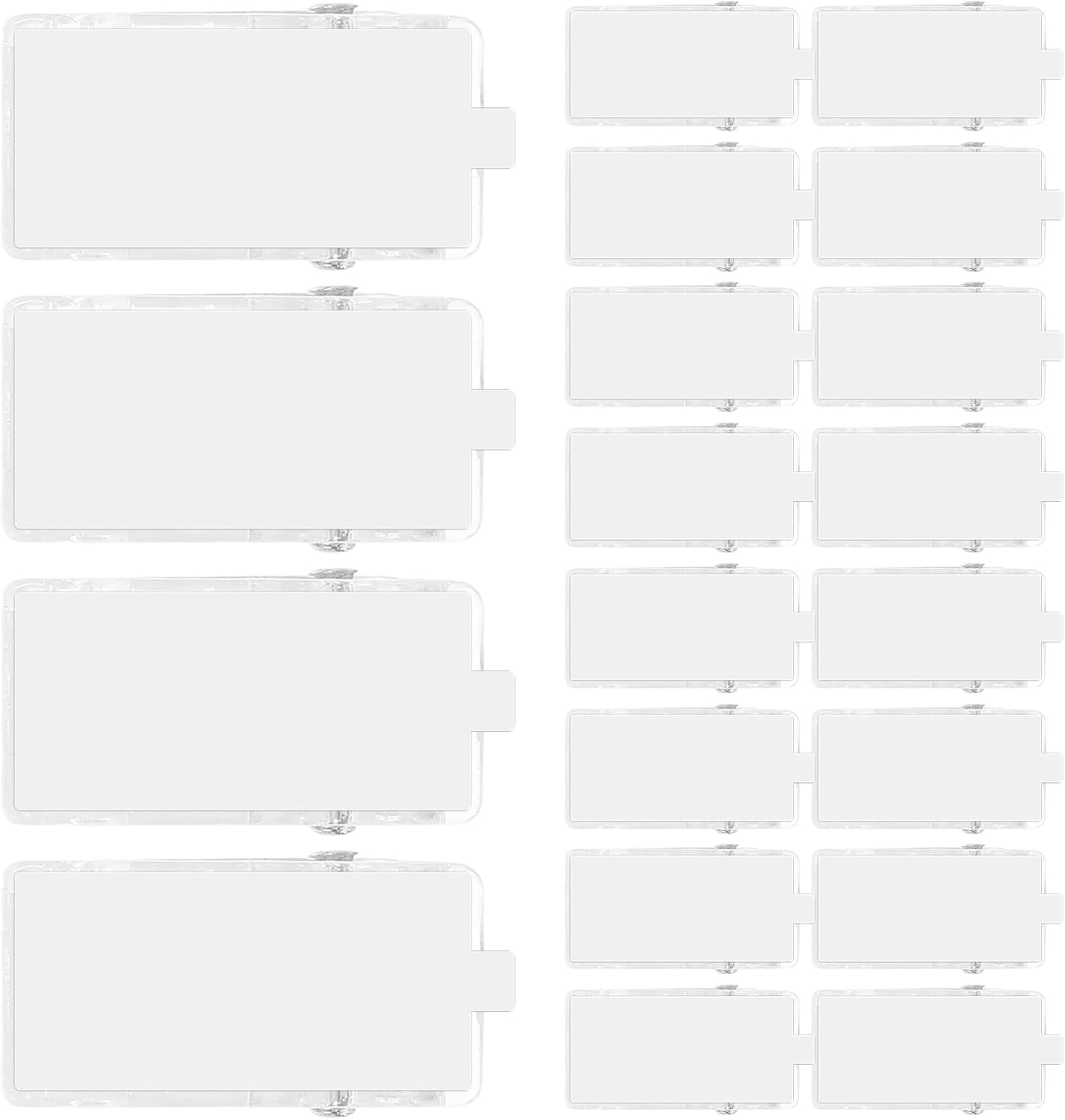 Pinces à ressort adhésives en plastique ABS, pour photos, affiches et rideaux, lot de 50