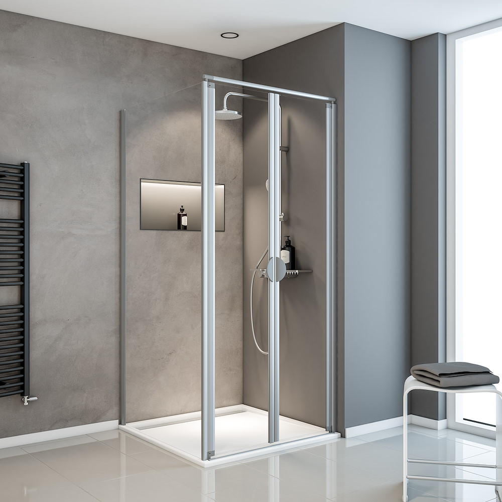 Exprpl Sunny Pendeltür+sw+dw 900x900x1800 Alunatur Klar Hel