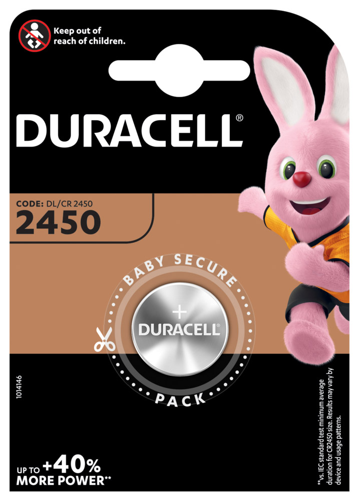 Varta Duracell Lithium-Knopfzelle Cr2450 Lithium 3V / 486Mah