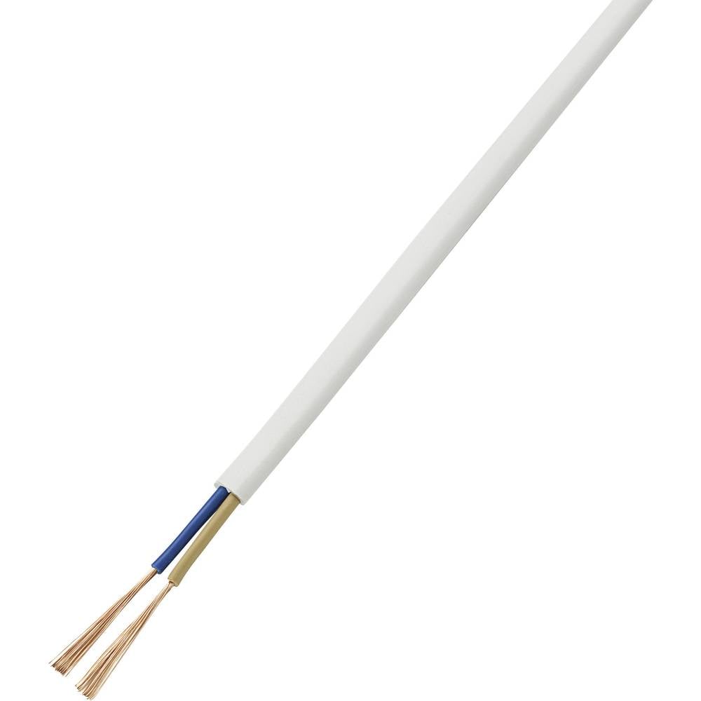 Tru Components - Câble de raccordement SH1997C165 1570218 2 x 0.75 mm² blanc 20 m