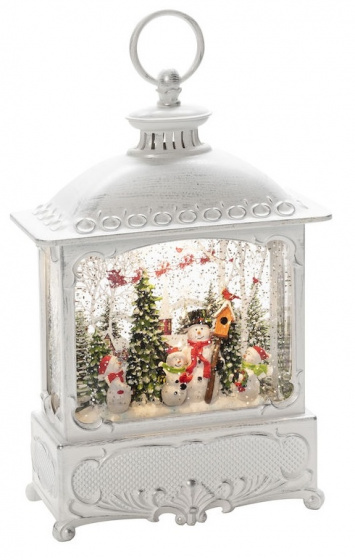 Konstsmide Weiss B-Ware Led Laterne Weihnachtsmänner Dekoration Mit Vögeln Led Weiß - Image 3