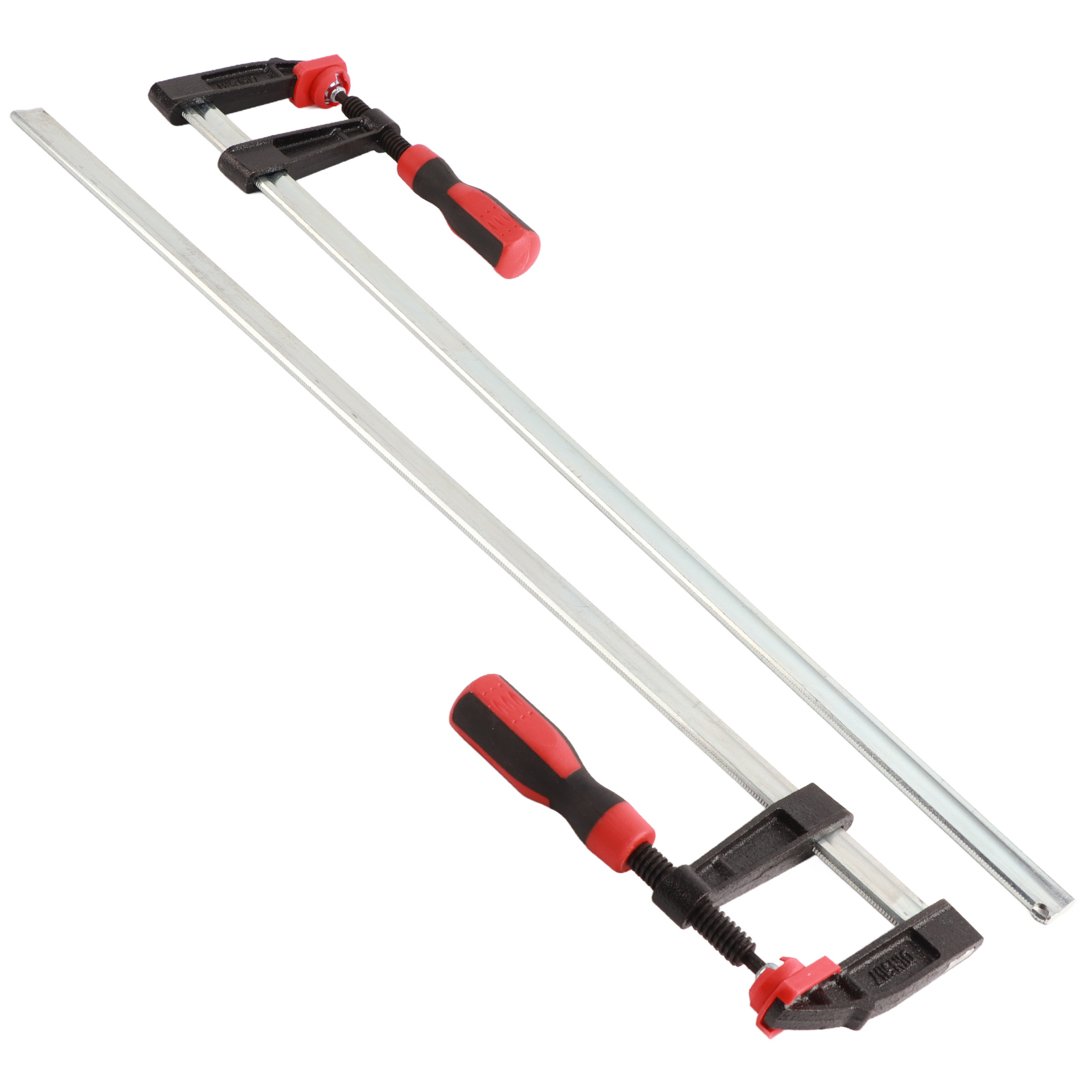 Serre-joint de menuiserie à glissière rapide en F, acier à outils, 68 cm, lot de 2