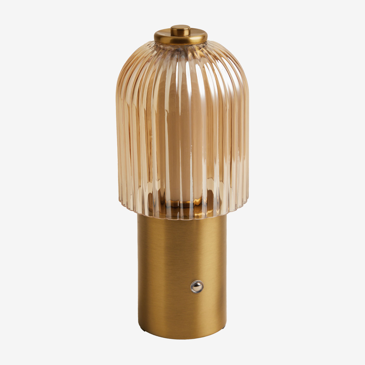Sklum - Lampe De Table Led Sans Fil Pour Extérieur En Fer Et Verre Neristan Doré