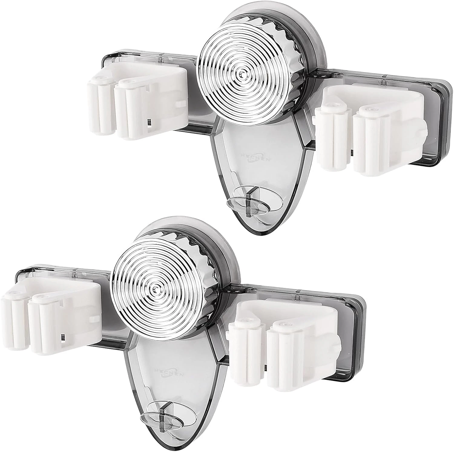 Support à ventouse pour balai à franges, fixation murale sans perçage, rouleaux silicone, lot de 2