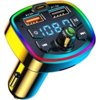 Adatto Per Trasmettitori Fm Bluetooth Per Auto, Adattatori Radio, Lettori Mp3, Caricabatterie Rapidi Per Accendisigari, Accessori Per Autoradio, Kit Trasmettitore Usb Da 4,8 A, Chiamate In Vivavoce, S