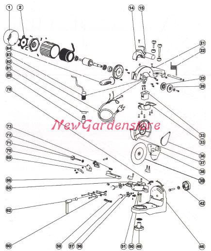 Pomello Fissaggio Giunto Affilacatena Professional Black New Garden Store 040034 NEWGARDEN