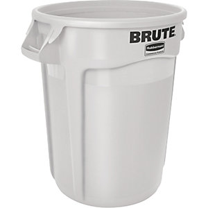 Conteneur rond professionnel Brute Rubbermaid blanc - 121 L -