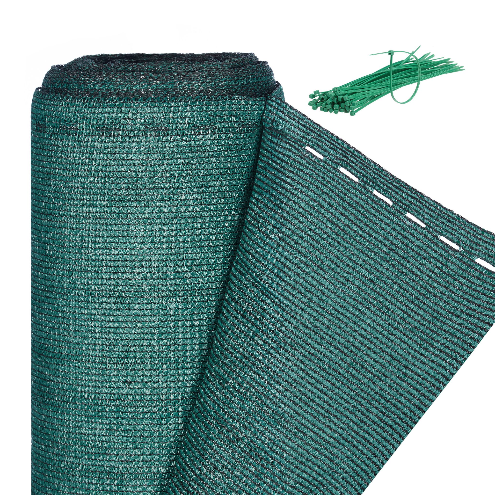 Relaxdays - Fence Netting, Privacy Shield For Fences & Railing, Hdpe Net, Uv-resistant, Weatherproof, 1.8 X 50 M, Green