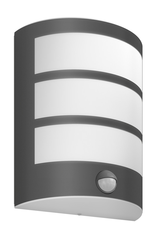 PHILIPS Outdoor Ultra-Efficient Python Wandleuchte 3,8W, Bewegungssensor, 2700 Kelvin, IP44 wetterfest, anthrazit, Antharzit - Bild 4