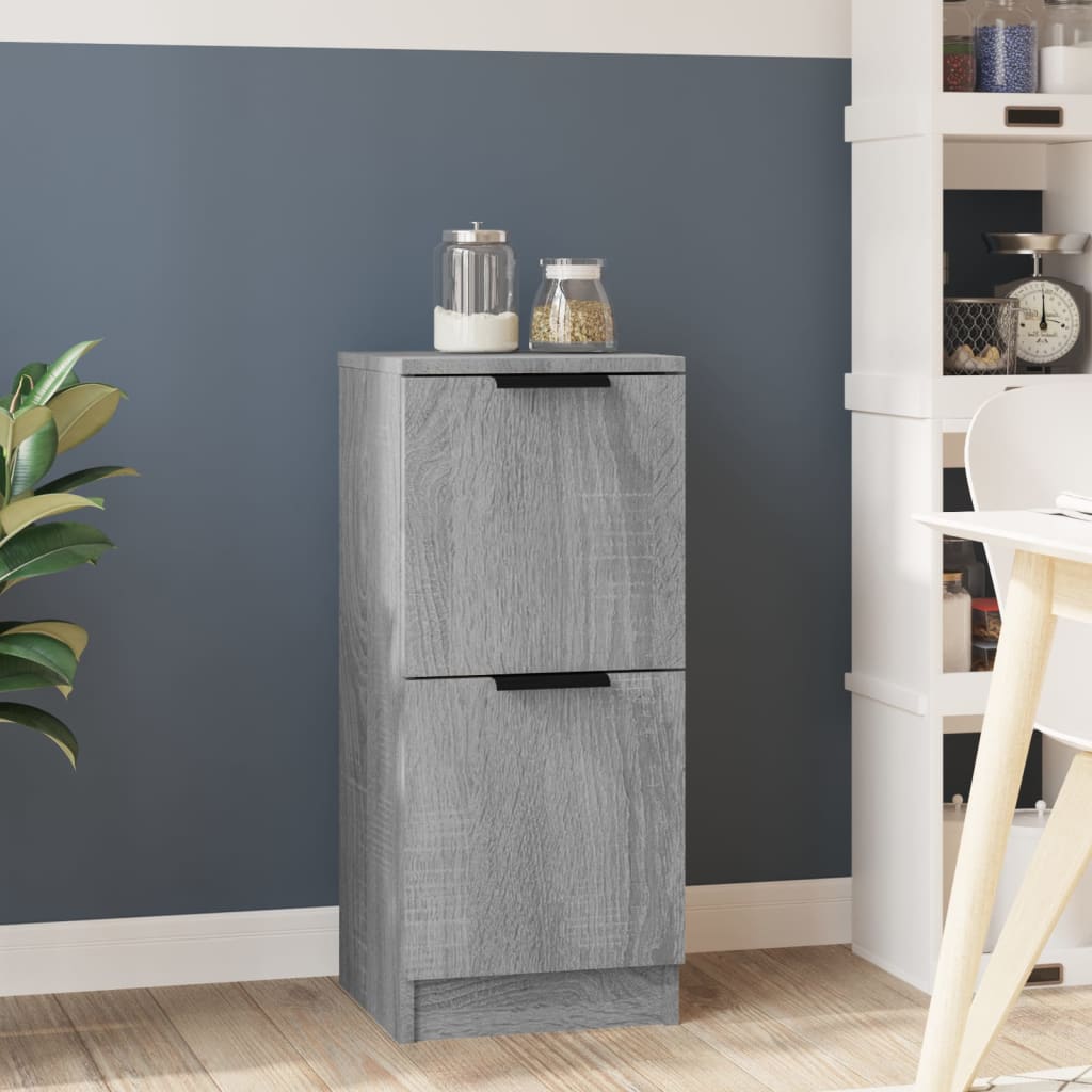 Buffet Sonoma Gris 30x30x70 Cm Bois D'Ingénierie