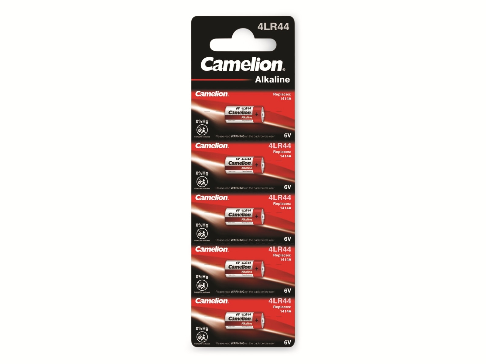 Camelion 4LR44 Spezial-Batterie 476 A A (5 Stk., LR44, 150 mAh), Batterien + Akkus - Bild 3