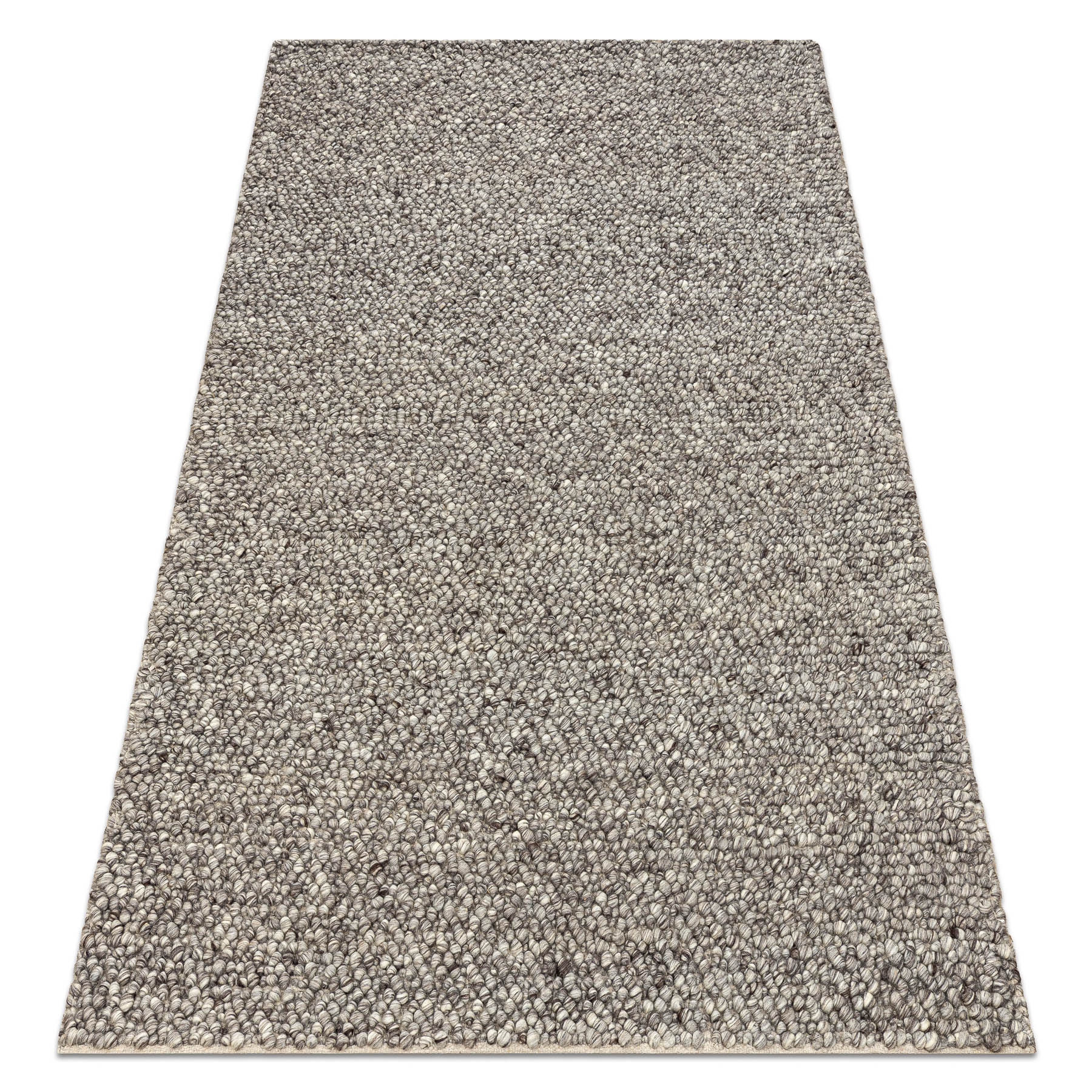 Wollteppich Tahar 99005 Anthrazit - Handgewebt Schlinge, Melange Multicolour 160x240 Cm