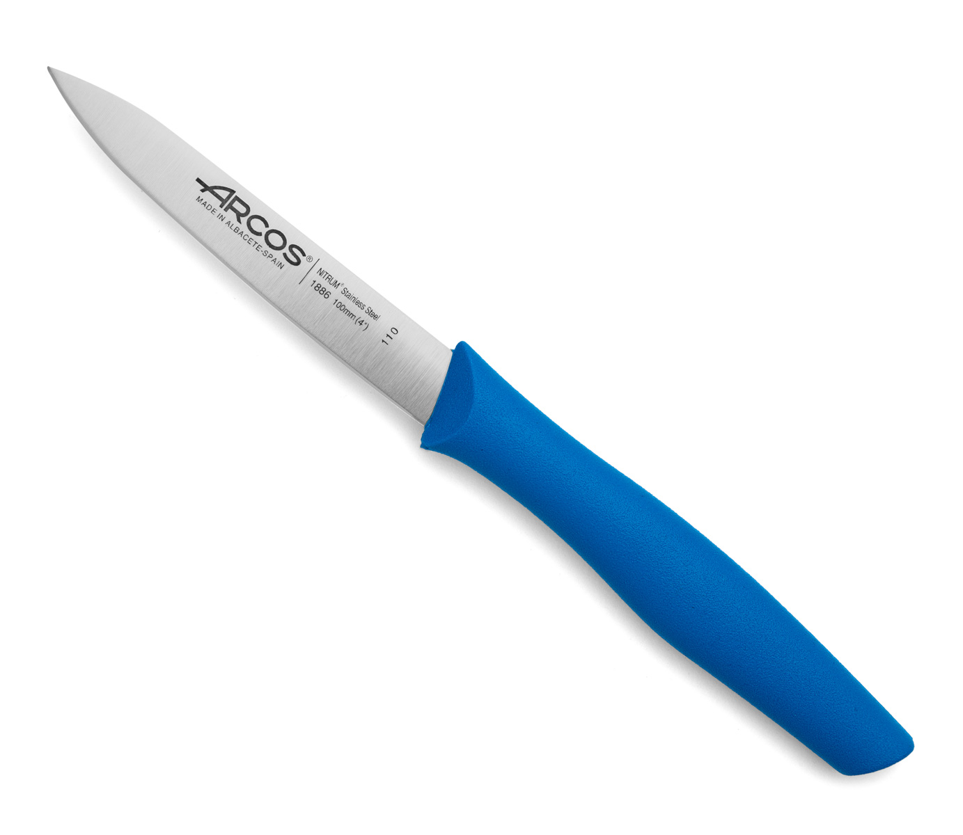 Arcos Blau - Messer Mondador Nova 188623 Edelstahl Nitrum Und Mango Polypropylen, E Klinge 10 Cm Im Displaykarton