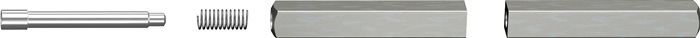 Ogro , Zubehör Türbeschlag, Panik-Stift 120 Fs Secure Vierkant 9 Mm Ts 100-106 Mm Geteilter Vollstift - Image 3
