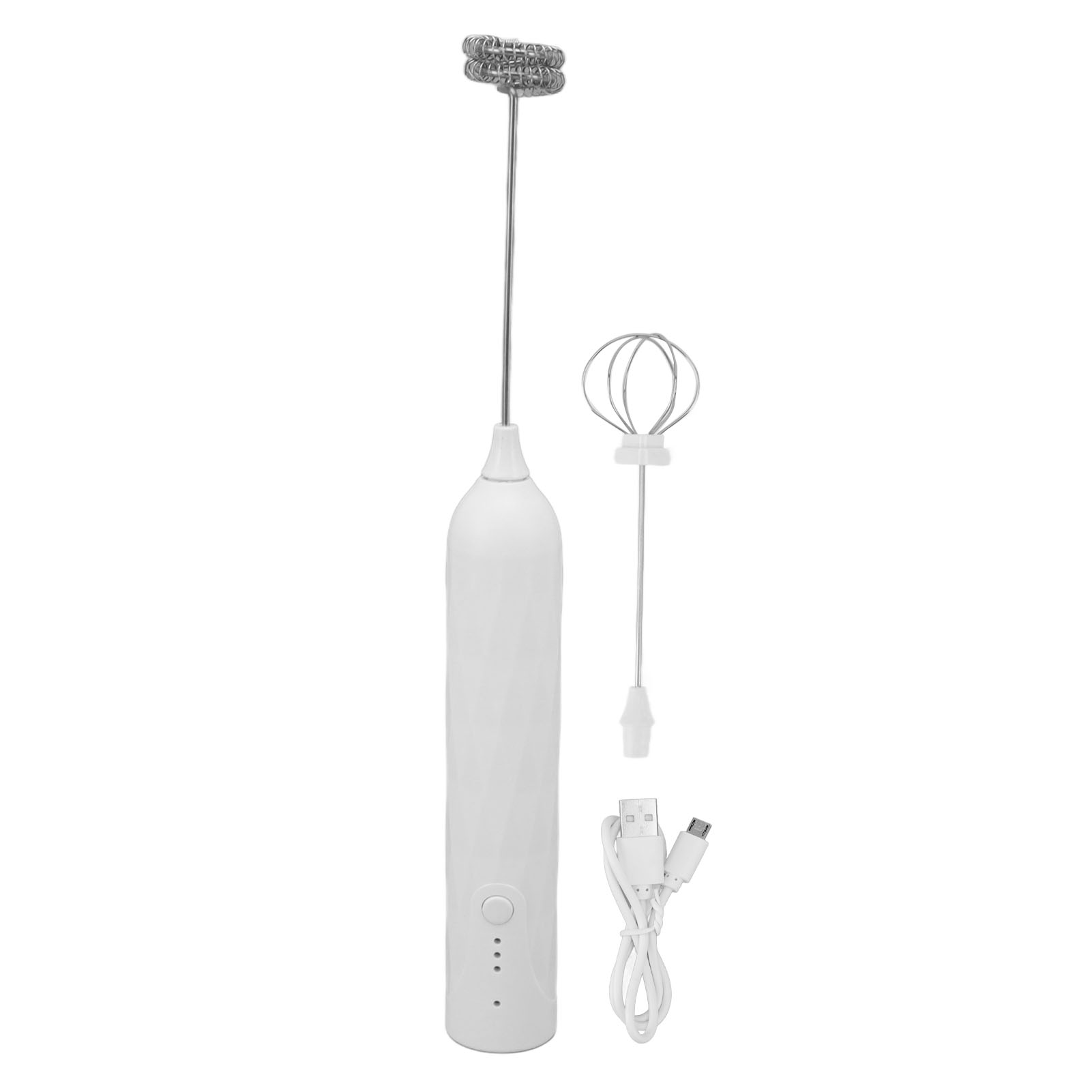 Piccolo Frullino Per Le Uova Per Uso Domestico Mini Frullatore Multifunzionale Agitatore Elettrico Portatile Schiumatrice Frusta Schiumatore Per Caffè Al Latte Senza Fili Bianco