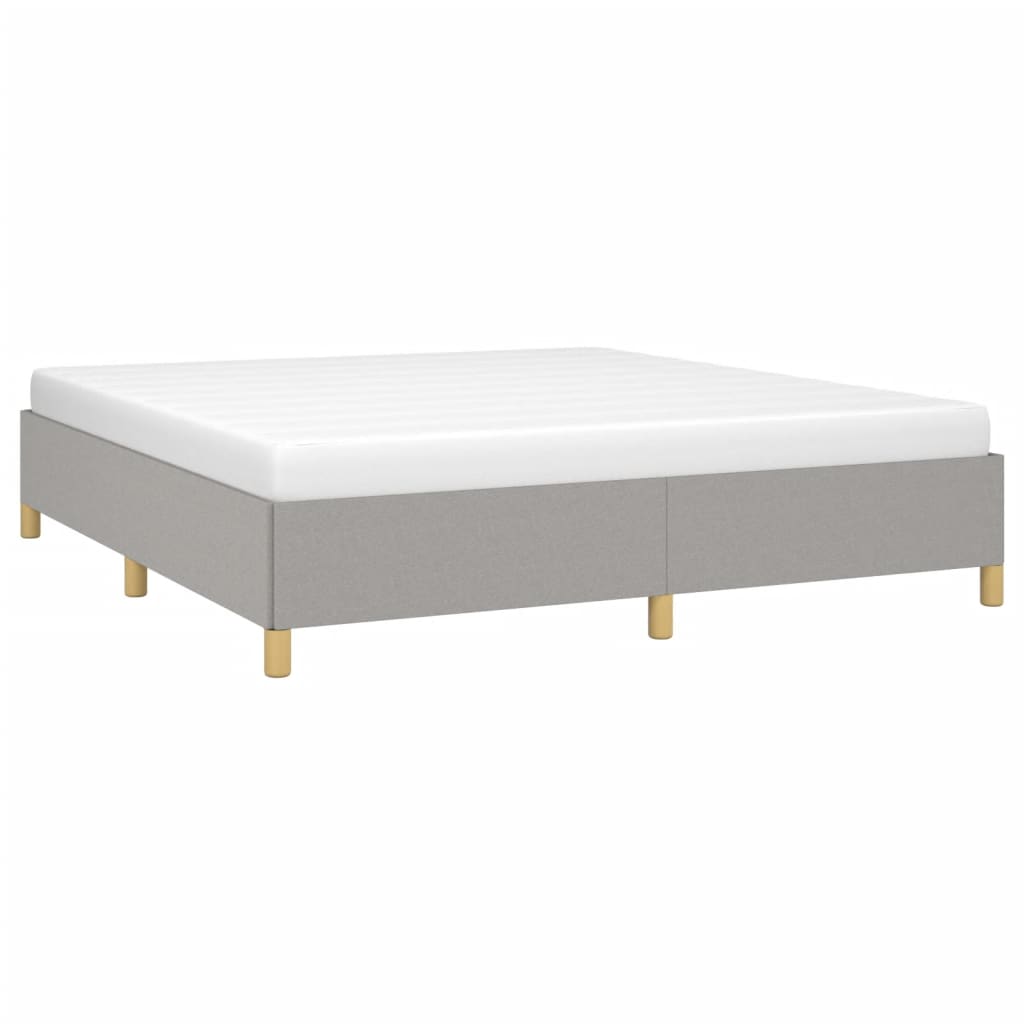 Vidaxl Cadre De Lit Sans Matelas Gris Clair 160x200 Cm Tissu