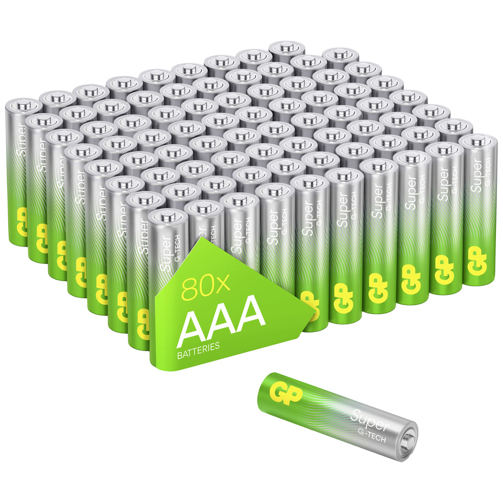 Gp Batteries Gp Super Micro (Aaa)-Batterie Alkali-Mangan 1.5 V 80 St.