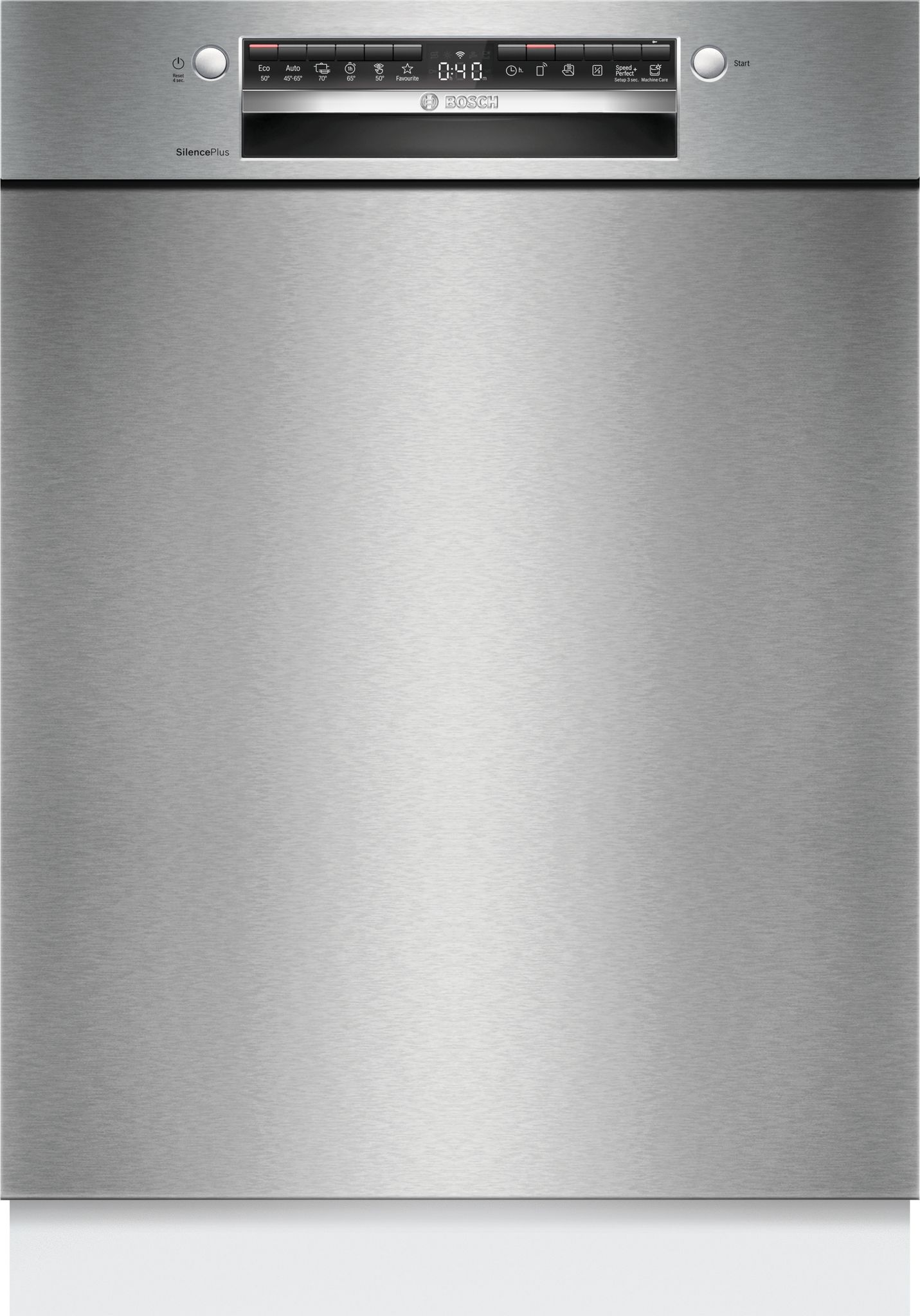 Bosch - Serie 4, Unterbau-geschirrspüler, 60 Cm, Gebürsteter Stahl, Smu4ets08e