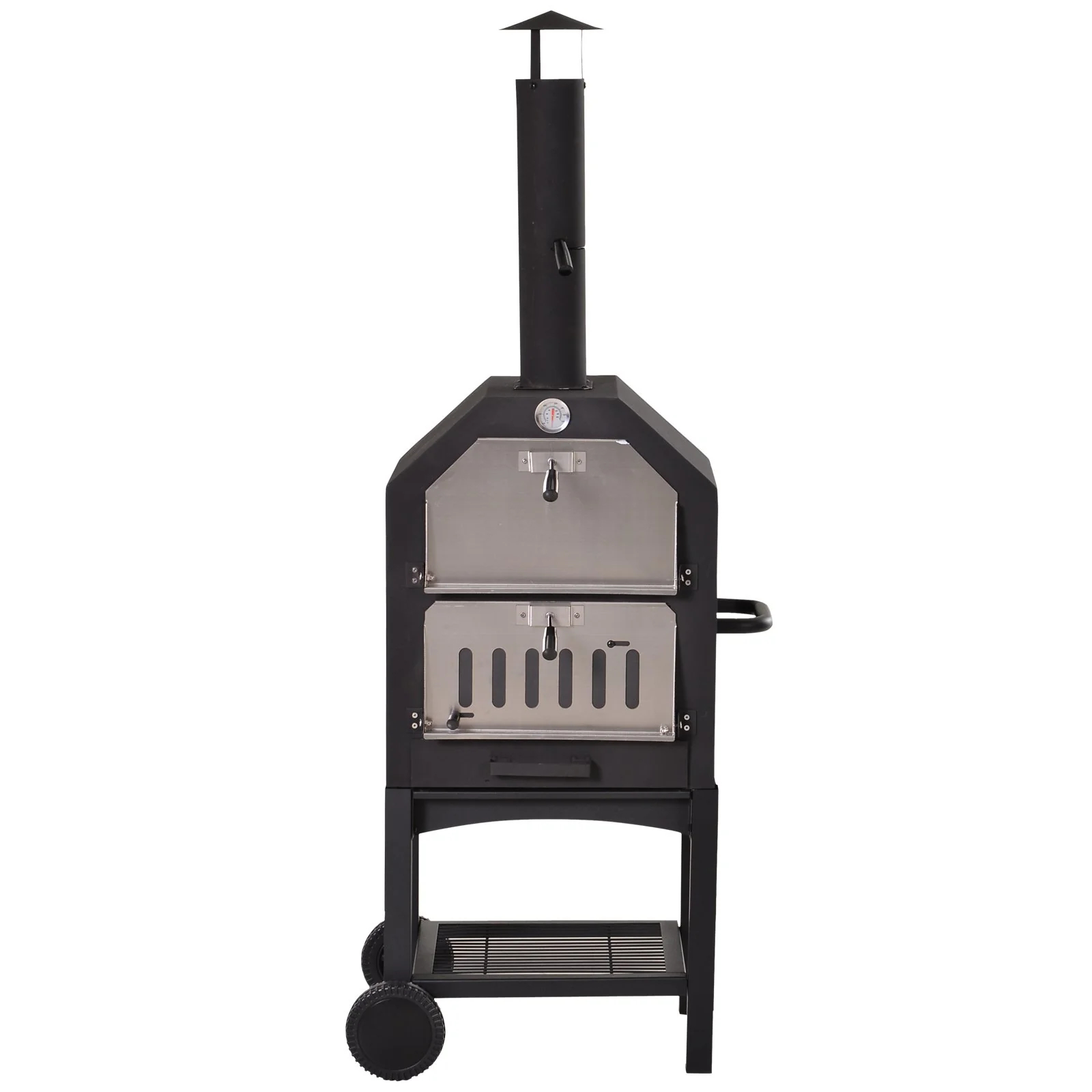 Forno Per Pizza Easycomfort Pizza Oven Barbecue A Carbonella Acciaio Inox 160 Cm EASYCOMFORT