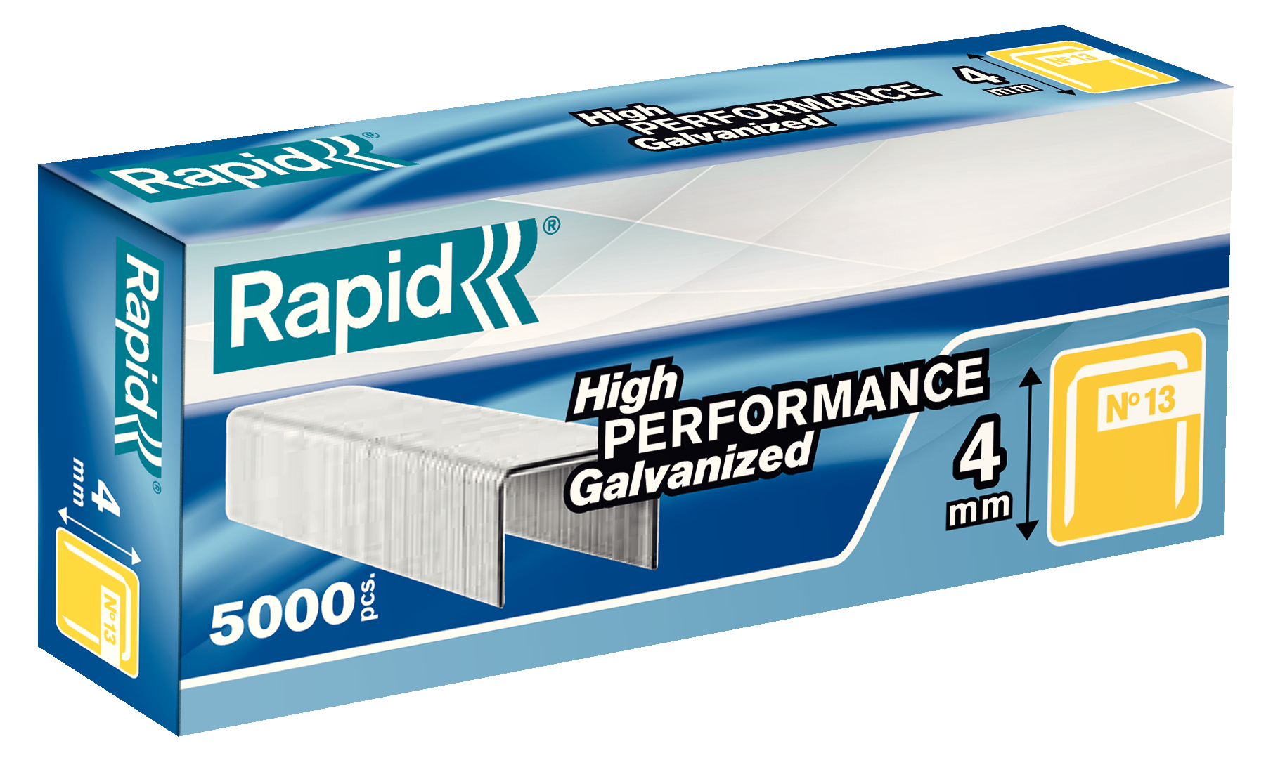 Rapid 11825700, Klammerpack, 4 mm, 5000 Heftklammern, Befestigung, Beschriftung, Galvanisiertes Stahl, Silber - Image 2