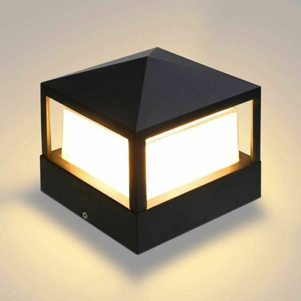 Lampadaire Pilier Portail Lumière Extérieure Colonne Lumineuse Villa Ip65 Étanche Aluminium Jardin Paysage Pelouse Portail Clôture