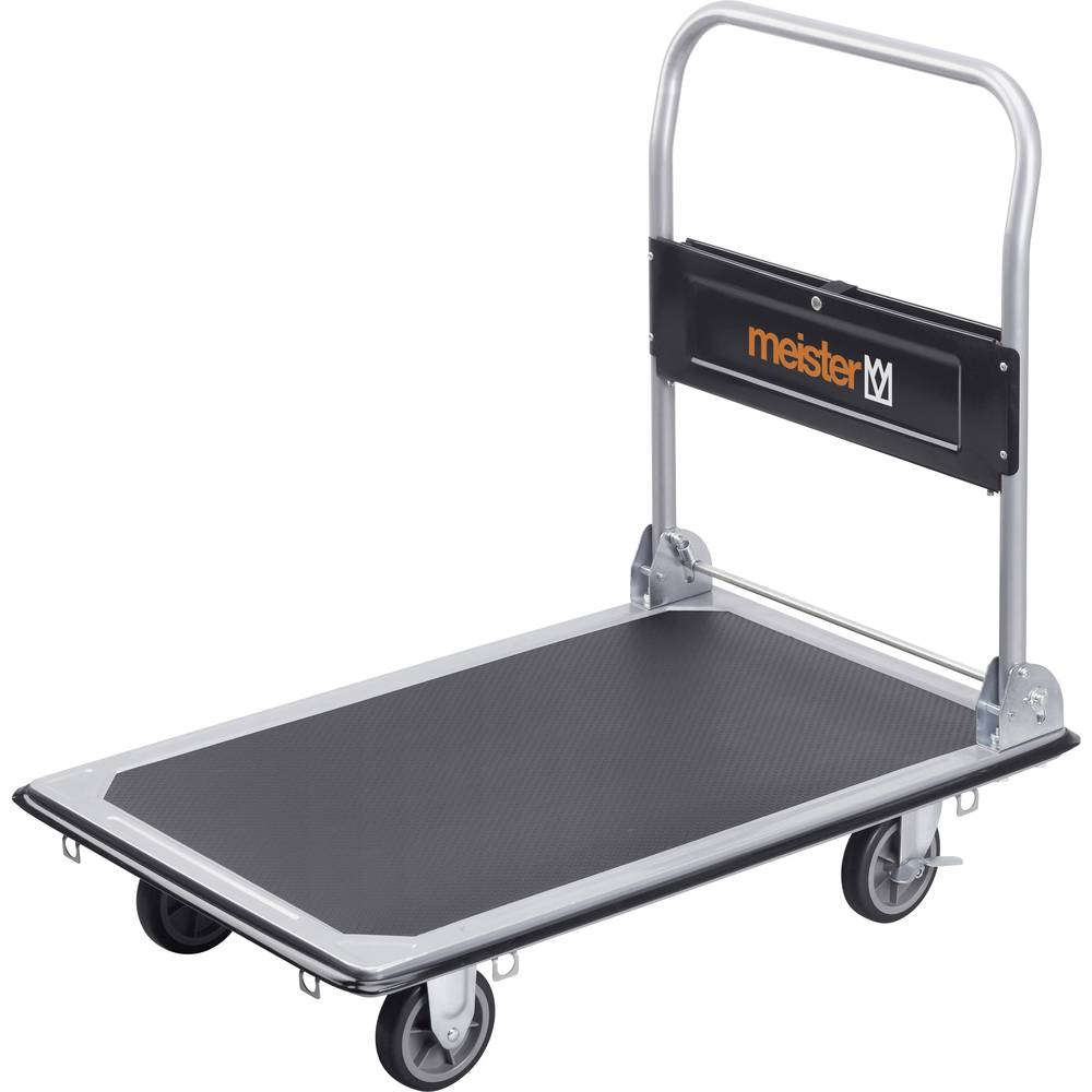 Meister Werkzeuge 8985540 Carrello Con Pianale Pieghevole, Con Vano...