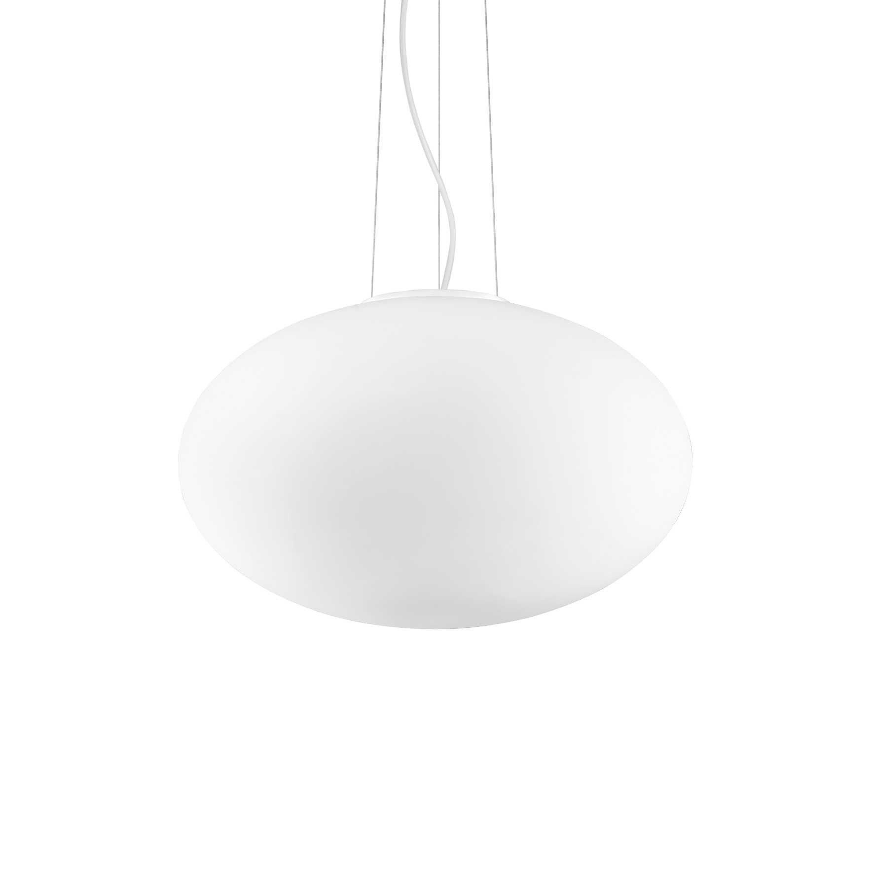 Ideal Lux Candy - 1 Light Large Globe Deckenanhänger Weiß, E27
