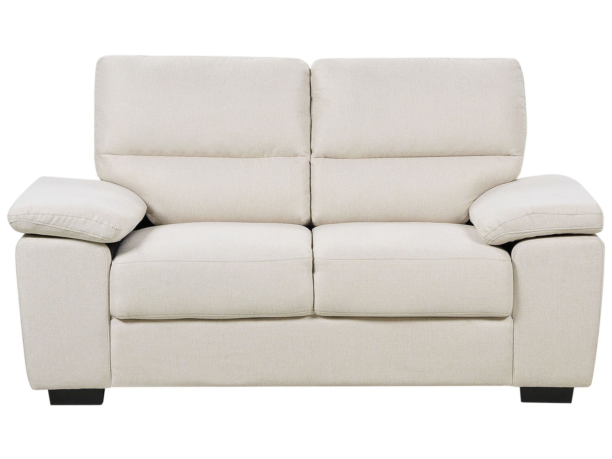 Beliani Sofa 2 Seater Vogar Fabric Light Beige