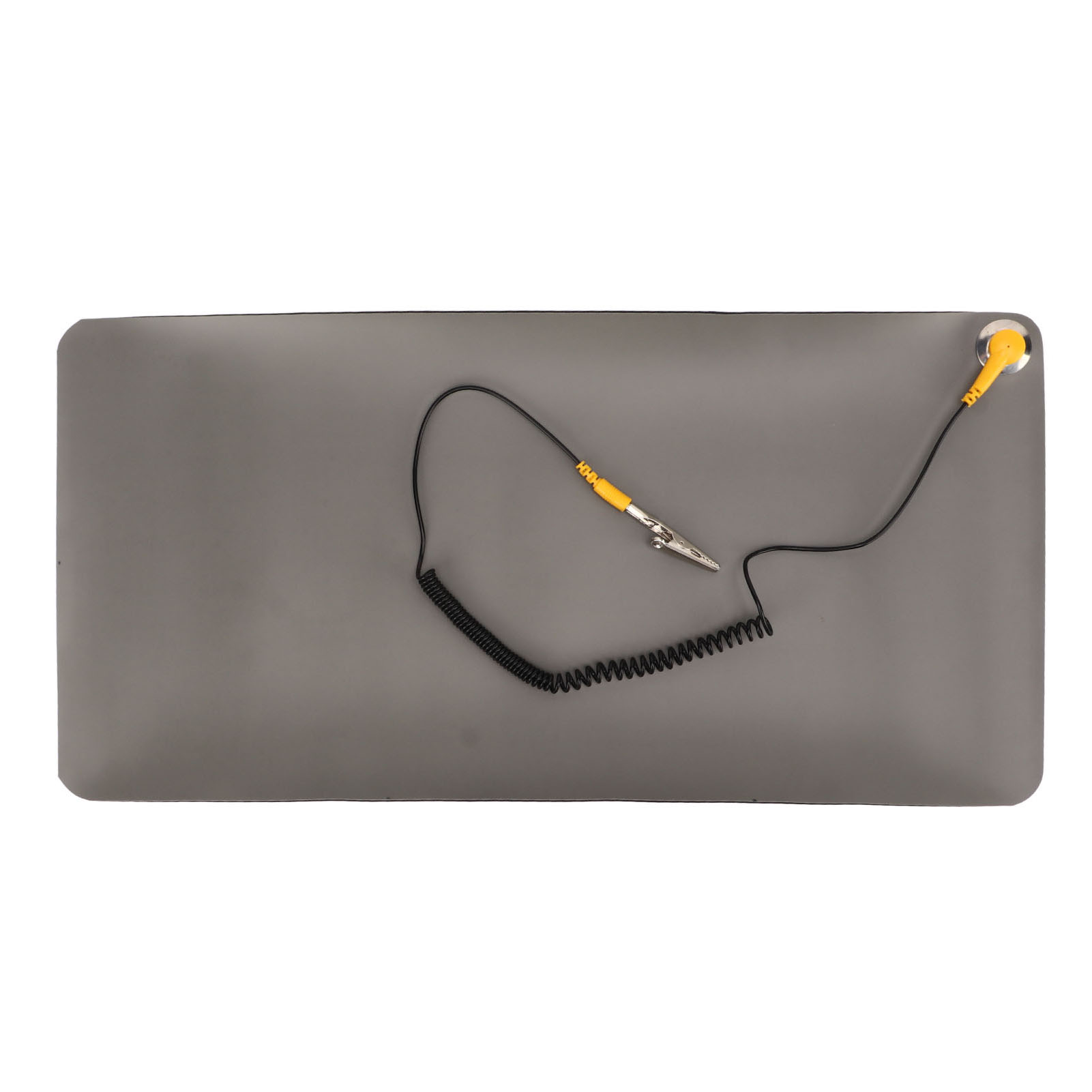 Tapis antistatique souple 3 couches en caoutchouc antidérapant, coussin de table portable avec bracelet antistatique