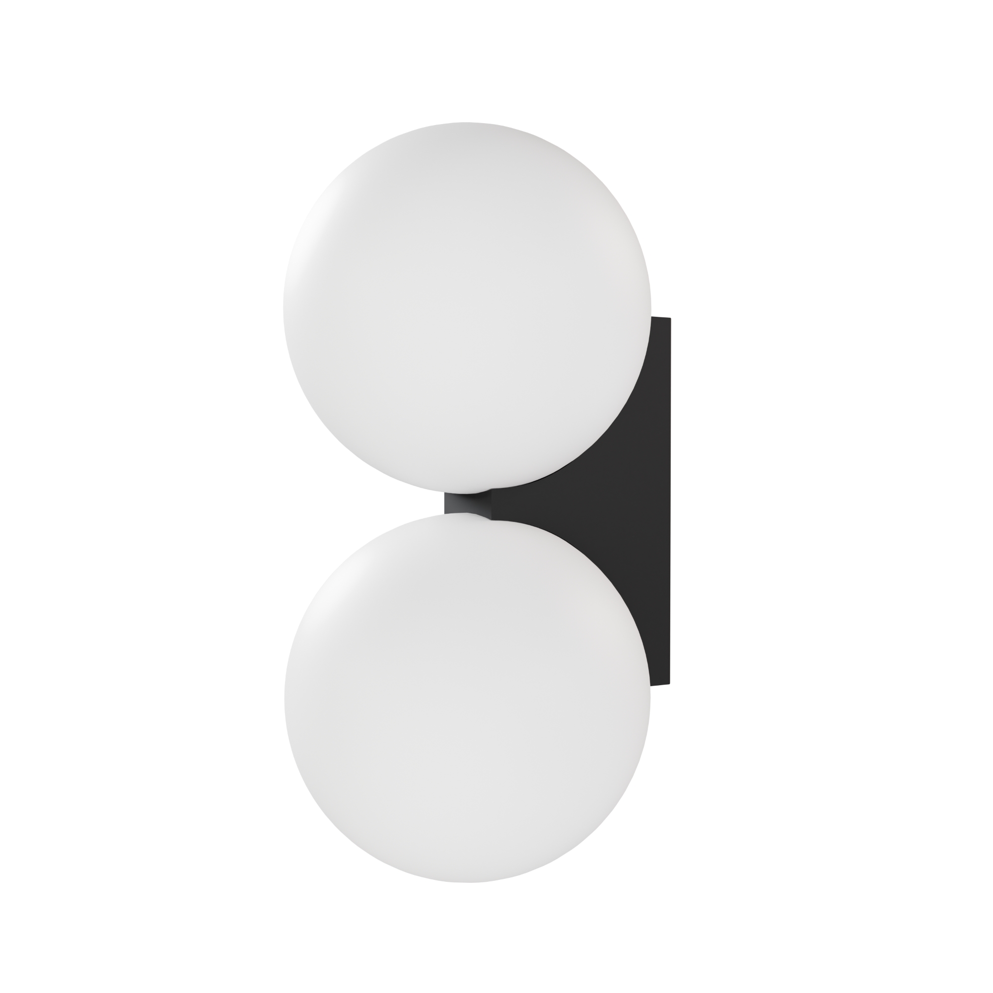 Applique Murale Salle De Bain Obi Noir Ou Blanc – Double Diffuseur