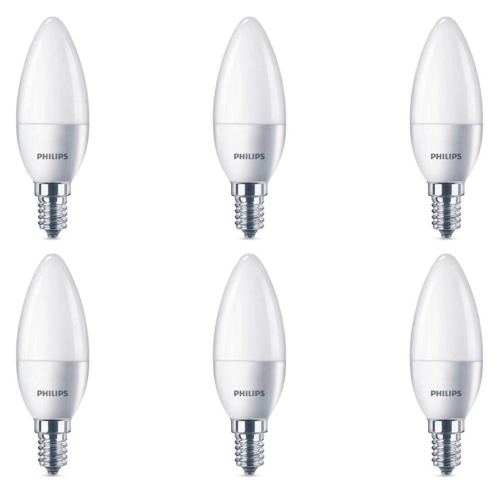 Philips - Led Kerzenlampe 40W B35 E14 6 Stück 2700K Warmweiß 470 Lm Nicht Dimmbar
