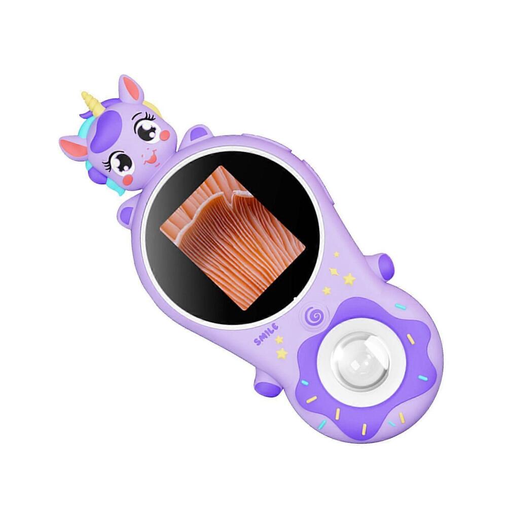 Microscope de poche numérique 2 MP, écran IPS 2 pouces, grossissement 500x, 8 LED, batterie 400 mAh