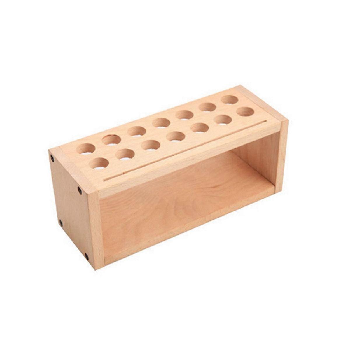 Porte-outils en bois massif pour outils de maroquinerie, type A