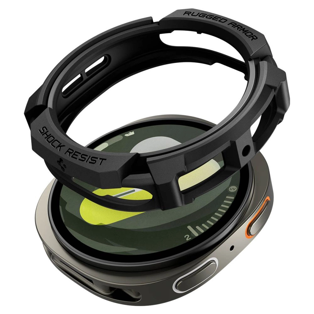 Spigen Schwarz Rugged Armor Hülle Für Samsung Galaxy Watch9 / Watch8 40Mm, Acs10004 - Bild 5