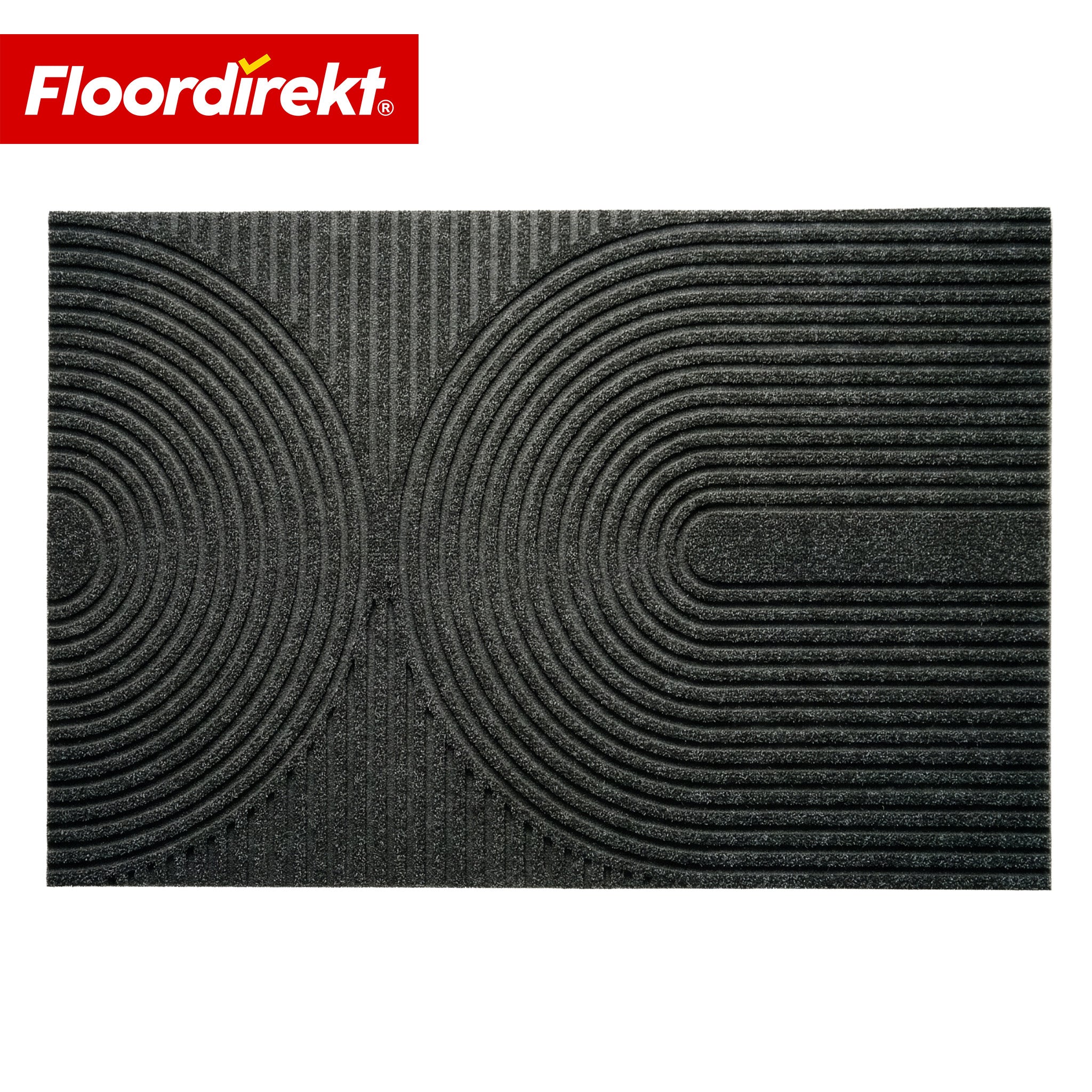 Floordirekt Schmutzfangmatte Circa Anthrazit Wellen 90 X 150 Cm