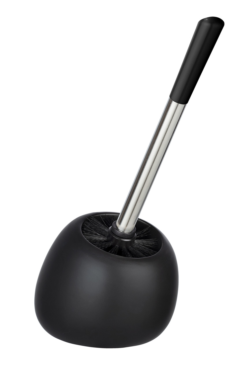 Wc-garnitur Polaris Schwarz Matt, Aus Hochwertiger Keramik, Schwarz, Keramik Schwarz - Schwarz - Wenko