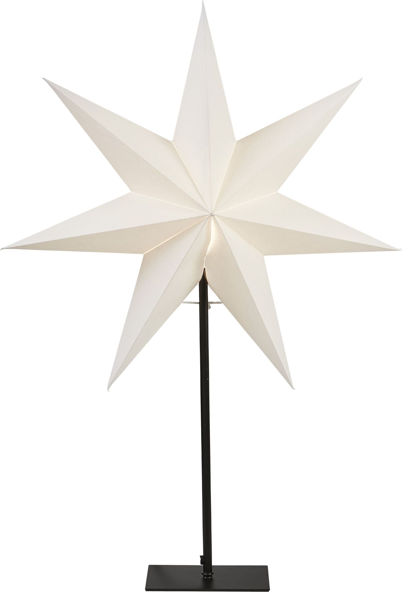 Star Trading Weiß Standstern "Frozen", Ohne Lochung, E14,Ca. 52 X 80 Cm