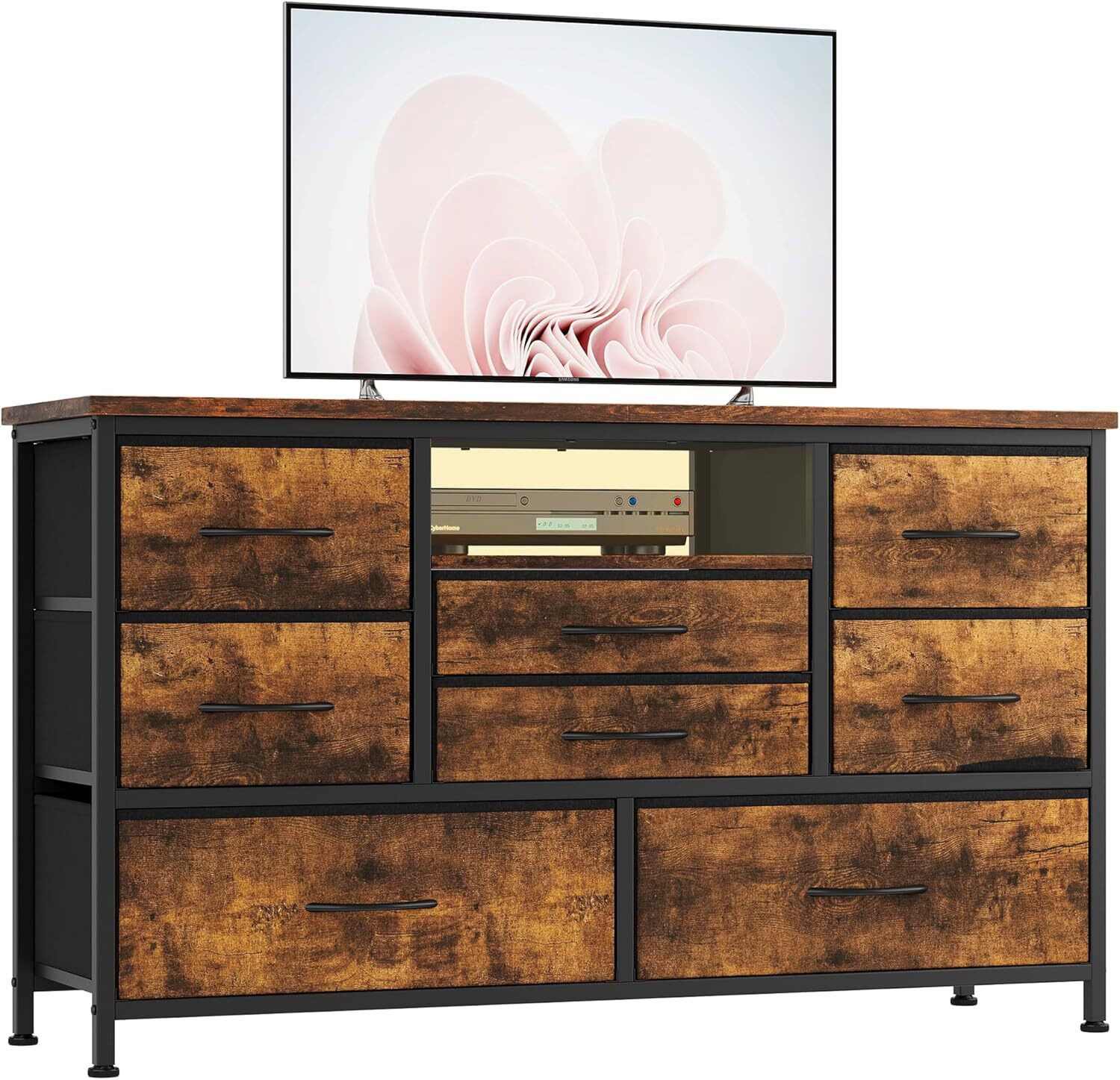 Commode À 8 Tiroirs & Meuble Tv Avec Led